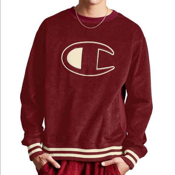 Champion Other - NWOT Champion Life Men Corduroy Crew Cherry Pie S